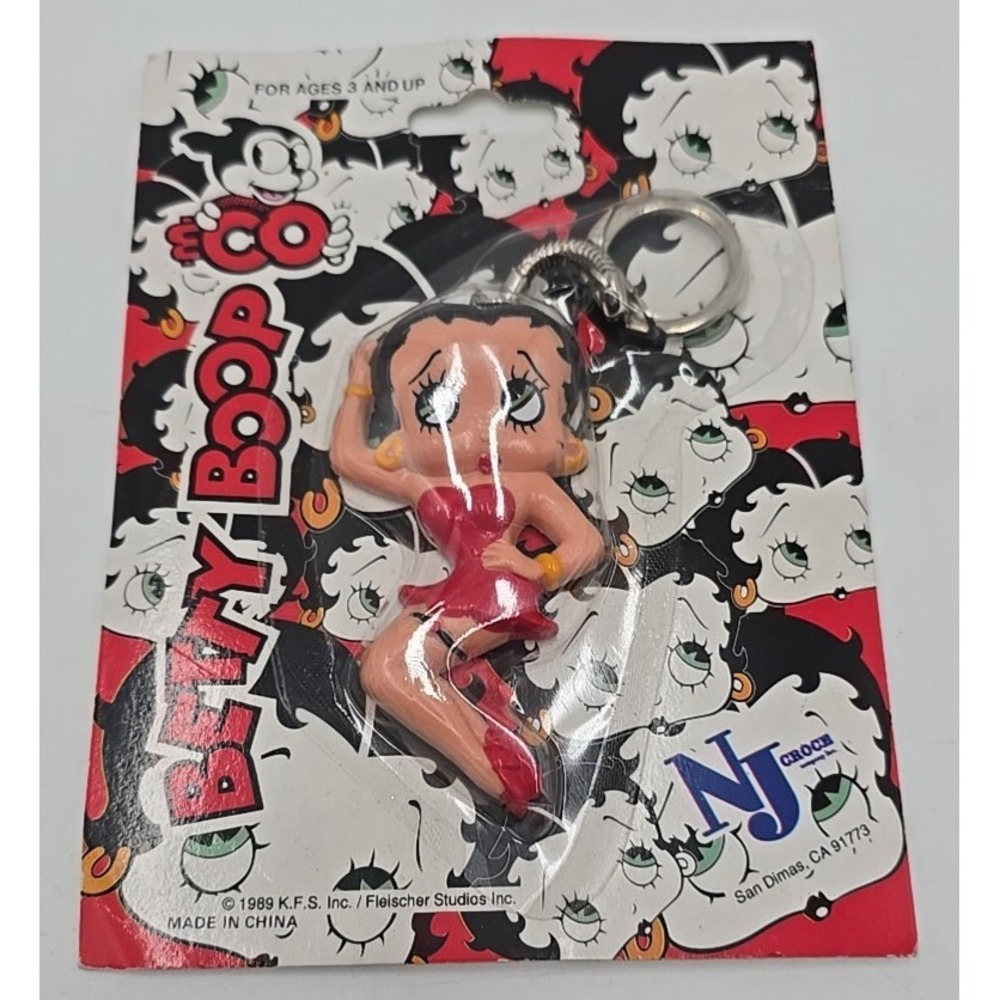 NWT Betty Boop Key Chain‎ 1989 /Fleisher Studio Character Cartoon 90's K.F.S